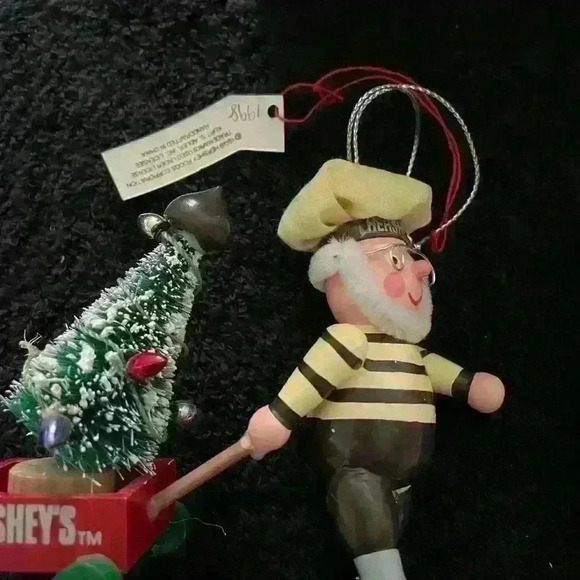 Vintage 1998 Set Kurt Adler Chocolate Santa Elf - Picture 5 of 8